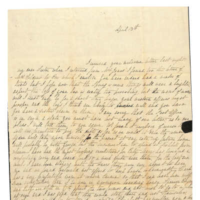 LETTER TO ANNE HOFFMAN FROM JULIA H