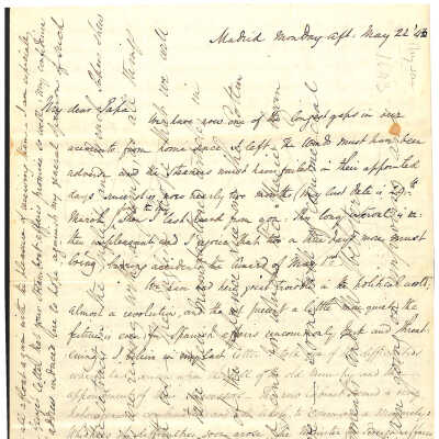 Letter from Alexander Hamilton III to James Alexander Hamilton