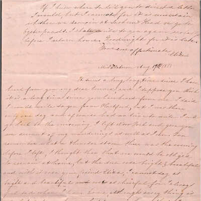 LETTER TO EMMA NICHOLAS (MALONEY) FROM ELIZA STORRS