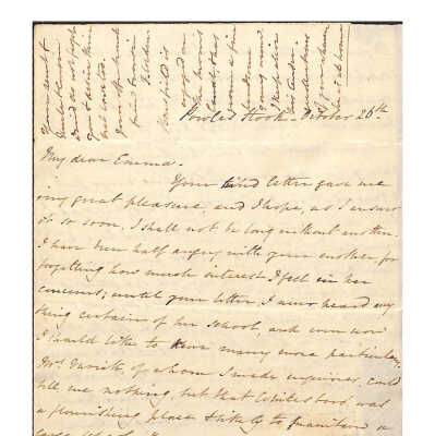 LETTER TO EMMA NICHOLAS (MALONEY) FROM FANNY COLDEN