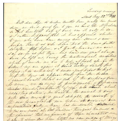 Letter from Angelica Hamilton to Alexander Hamilton III