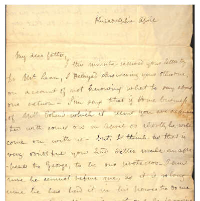 LETTER TO JUDGE JOSIAH HOFFMAN FROM ANNE HOFFMAN