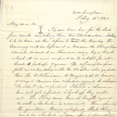 Letter from James Alexander Hamilton to Alexander Hamilton III