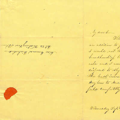 LETTER TO EMMA NICHOLAS (MALONEY) FROM H. E. BACON