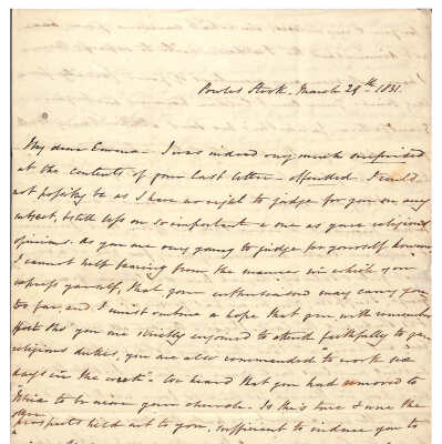 LETTER TO EMMA NICHOLAS MALONEY FROM F.C.