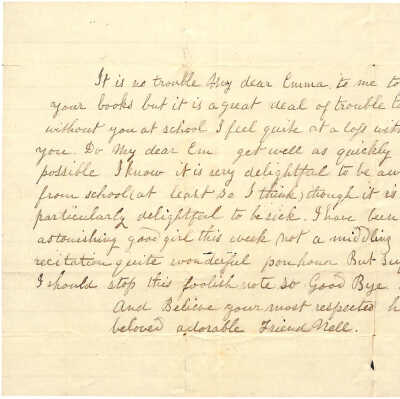 LETTER TO EMMA NICHOLAS (MALONEY) FROM NELL