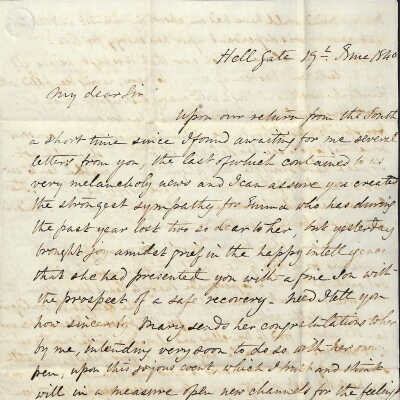 LETTER TO RICHARD S. MALONEY FROM JOHN A. KING SR.