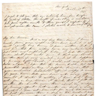 LETTER TO EMMA NICHOLAS MALONEY FROM MARY COLDEN KING