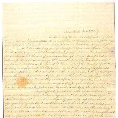 LETTER FROM EMMA NICHOLAS (MALONEY) FROM ELIZA STORRS