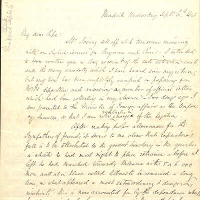 Letter from Alexander Hamilton III to James Alexander Hamilton