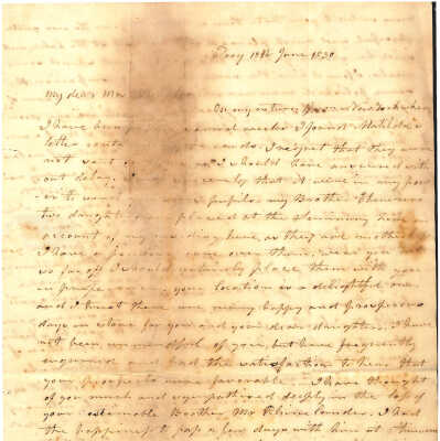 LETTER TO ANNE HOFFMAN FROM CATHERINE R. (IRVING) PARIS