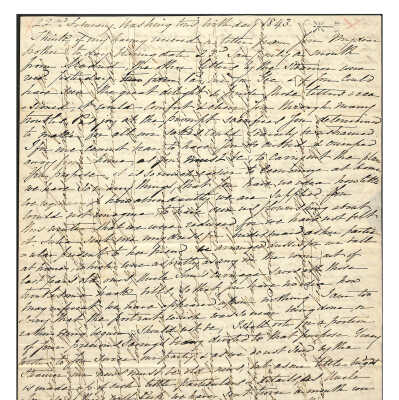 Letter from Molly Hamilton to Alexander Hamilton III