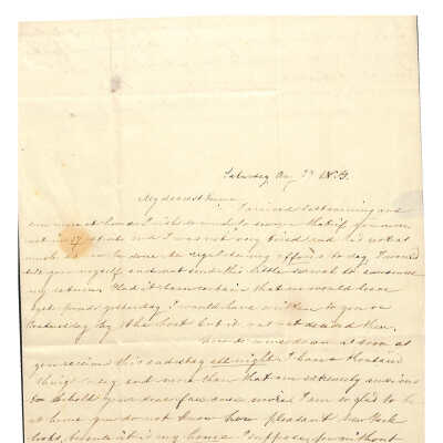 LETTER TO EMMA NICHOLAS (MALONEY) FROM ELIZA STORRS