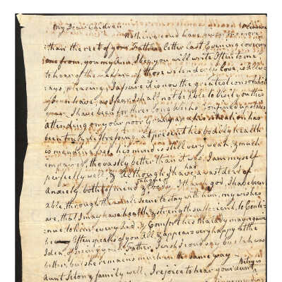 LETTER TO ANNE AND MATILDA HOFFMAN FROM SARAH OGDEN HOFFMAN