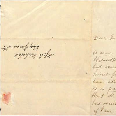 LETTER TO EMMA NICHOLAS (MALONEY) FROM MARY ELLA