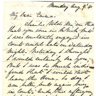 LETTER TO EMMA NICHOLAS MALONEY FROM OGDEN HOFFMAN