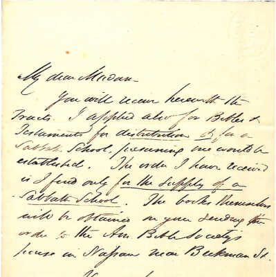 LETTER TO ANNE HOFFMAN FROM W.R. WILLIAMS