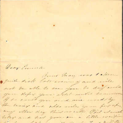 Letter from Mary Rhinelander to Emma Nicholas Malony, n.d.