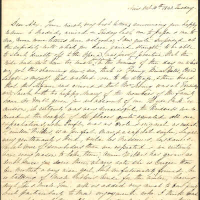 Letter from Angelica Hamilton to Alexander Hamilton III