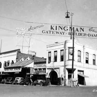 Commercial buildings.