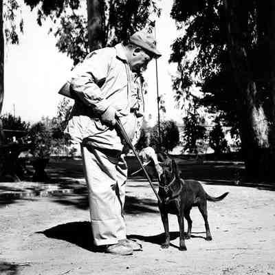 Andy Devine and dog