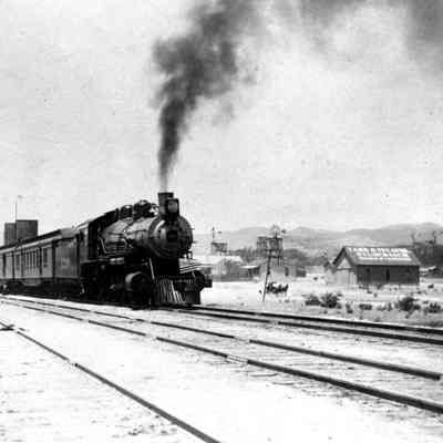 Train coming into the station
