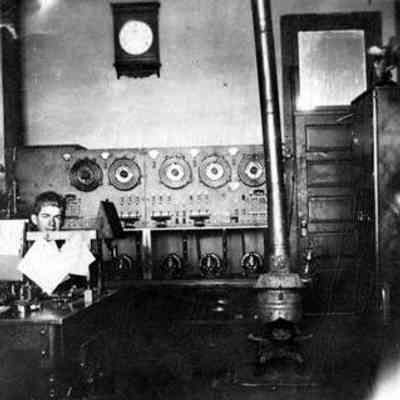 Interior of the Western Telegraph Co. office.