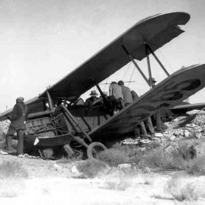 Crash of Bi-Plane