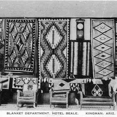 Interior of Beale Hotel blanket department