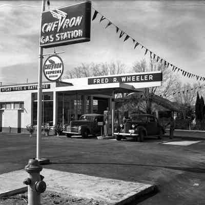 Fred Wheeler Chevron Station c. 1948