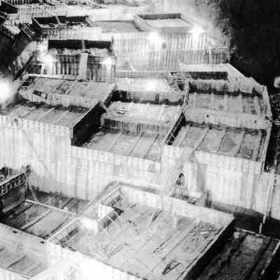 Hoover Dam. During construction.