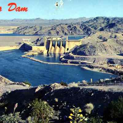 Davis Dam. View from downstream Nevada side.