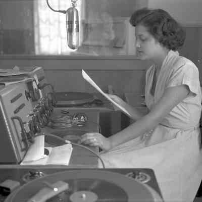 Inside KGAN Radio Station.