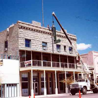 Sign at Brunswick Hotel