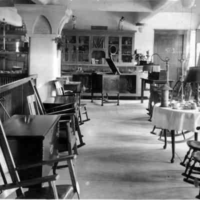 Interior view of mezzanine.