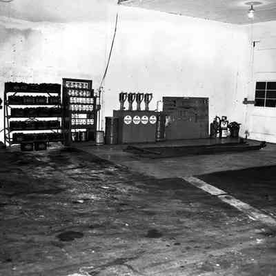 Interior of Old Trails Garage, Kingman, AZ.