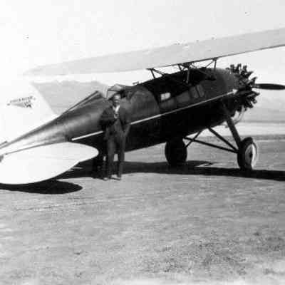 Press plane that followed Inaugural Flight.