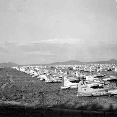 Stored World War II planes