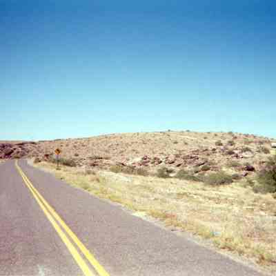 Old Route 66 Stage Road on Hill - Old Trails Road