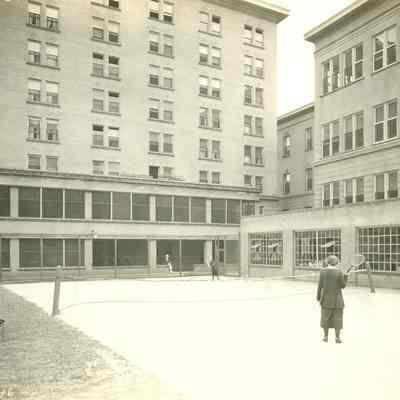 General Hospital Nurses Playing Tennis, 1921