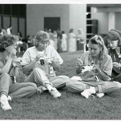 HCMC Nurses at Ice Cream Social, 1996