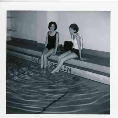 Swedish Hospital Nursing Students at Pool, 1960s