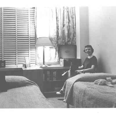 General Hospital Nursing Student in Harrington Hall, 1953