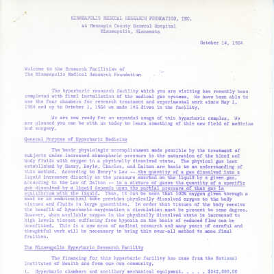 1964 Letter from Dr. Hitchcock