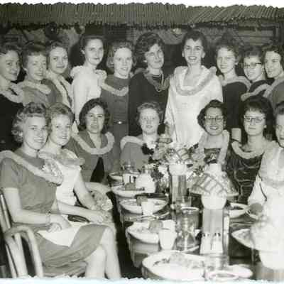 General Hospital Nursing Students at Waikiki Room, 1960s