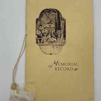 Memorial Program for Charles Louis Greenbaum - 1935
