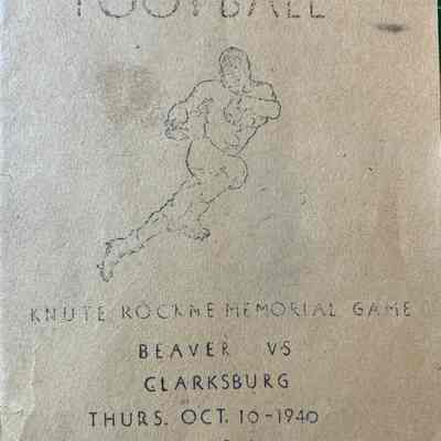 Beaver High School Football Program - 1940
