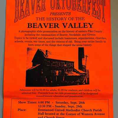 Beaver Oktoberfest Handbill Advertising Historical Presentation