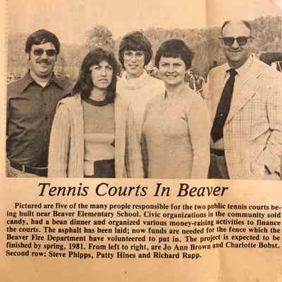 Village of Beaver Tennis Court Construction