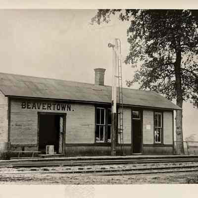 Detroit Toledo and Ironton Railroad train station located in Beavertown, Ohio